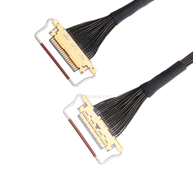 Συνέλευση 0.5mm καλωδίων cOem Lvds μικροϋπολογιστής-ομοαξονικός συνδετήρας τύπων ζευγαρώματος πισσών 20453-220t-03 οριζόντιος