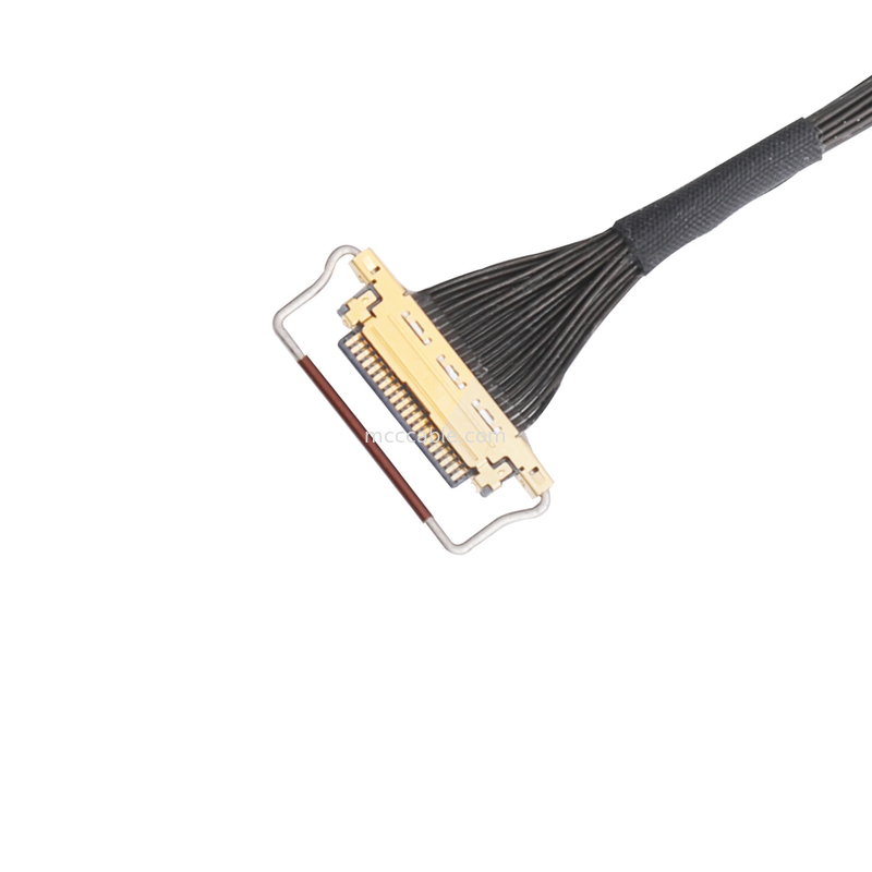 Συνέλευση 0.5mm καλωδίων cOem Lvds μικροϋπολογιστής-ομοαξονικός συνδετήρας τύπων ζευγαρώματος πισσών 20453-220t-03 οριζόντιος