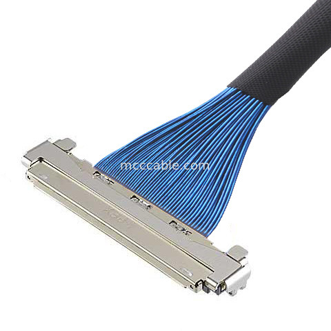 MICRO COAX CABLE 30P 20878-030T-01 Micro Coaxial LVDS Cable με ηλεκτρομαγνητική προστασία και μηχανική κλειδαριά
