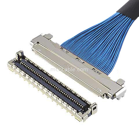 MICRO COAX CABLE 30P 20878-030T-01 Micro Coaxial LVDS Cable με ηλεκτρομαγνητική προστασία και μηχανική κλειδαριά