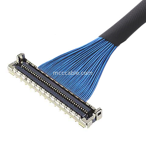 MICRO COAX CABLE 30P 20878-030T-01 Micro Coaxial LVDS Cable με ηλεκτρομαγνητική προστασία και μηχανική κλειδαριά