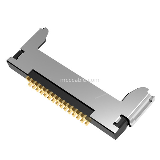 15pin Micro Coaxial Cable Assembly20345-015T-32R 0,4mm κλίση Οριζόντιος σύνδεσμος τύπου μικρο-κωαξιακού