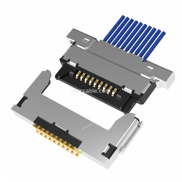 20345-010T-32R 20347-310T-12R 0,5 mm κλίμακα, οριζόντιο σύνδεσμο τύπου μικροσυμπεριβαλλοντικού συνδέσμου