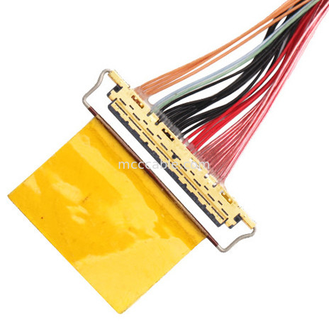 36AWG Lvds Συγκρότημα καλωδίων I  20453-240t-01 έως 20453-240t-01 40P 0,4 mm Στρίψιμο