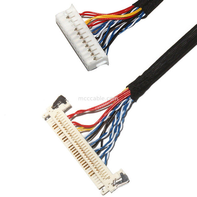 Προσαρμόστε το μήκος 2.0mm Pitch Lvds Cable Assembly 30 Pin  DF11-24DS-2C σε FI-X3OHL OEM/ODM