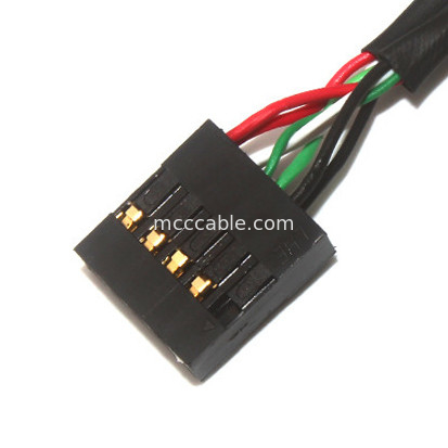 10 καρφίτσα 30AWG 2.54mm συνέλευση 150mm μήκος Molex 22-55-2101 καλωδίων Molex πισσών