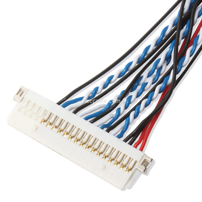 Καλώδιο Lvds 30 καρφιτσών, επιτροπή Fi X30HL Β 30 καρφιτσών LCD στο καλώδιο Lvds της δεκαετίας του '20 DF19