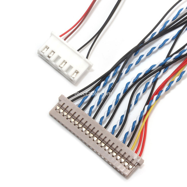 30 συνέλευση 1.0mm πίσσα Df19 καλωδίων καρφιτσών LVDS επαφών 1.25mm σε Df14