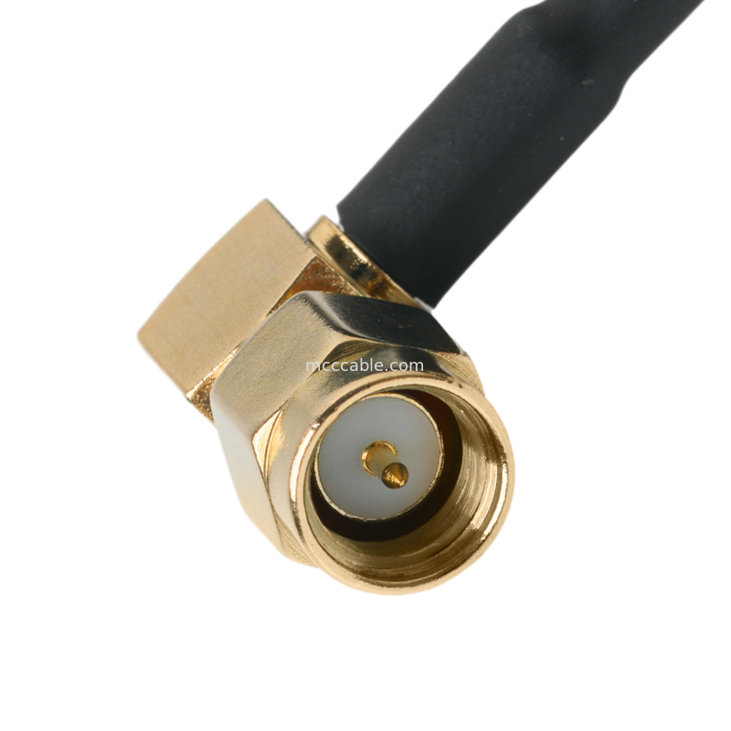 Ip67 Rohs Custom Coax Cable Ra Sma Plug Right Angle Plug Rg316 ΟΜ / Odm