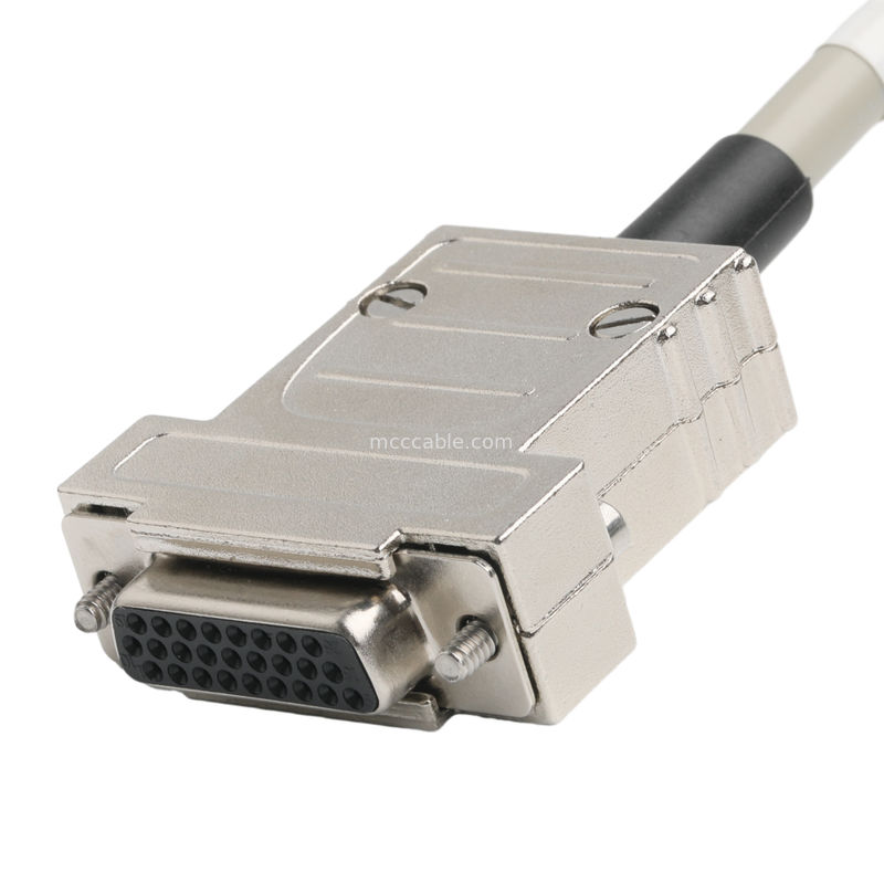 Hd D-Sub προς Mdr Plug Connector Cabel 14p*28 Awg Od 7.0mm Beige Pvc Jack