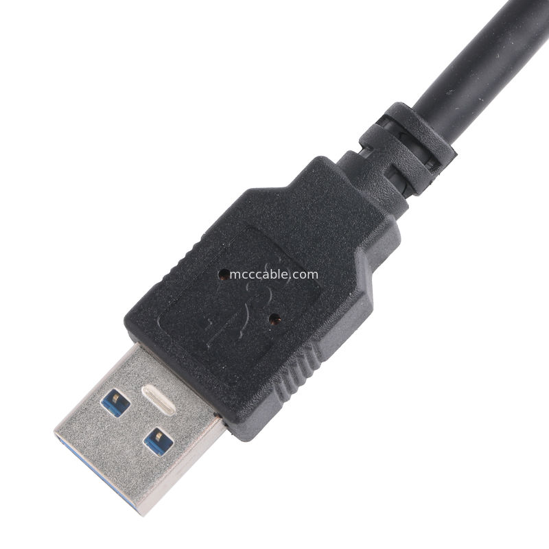 Μαύρο χρώμα 5gbps Usb 3.0 To Usb Micro B μήκος καλωδίου φόρτισης Προσαρμόστε Rohs