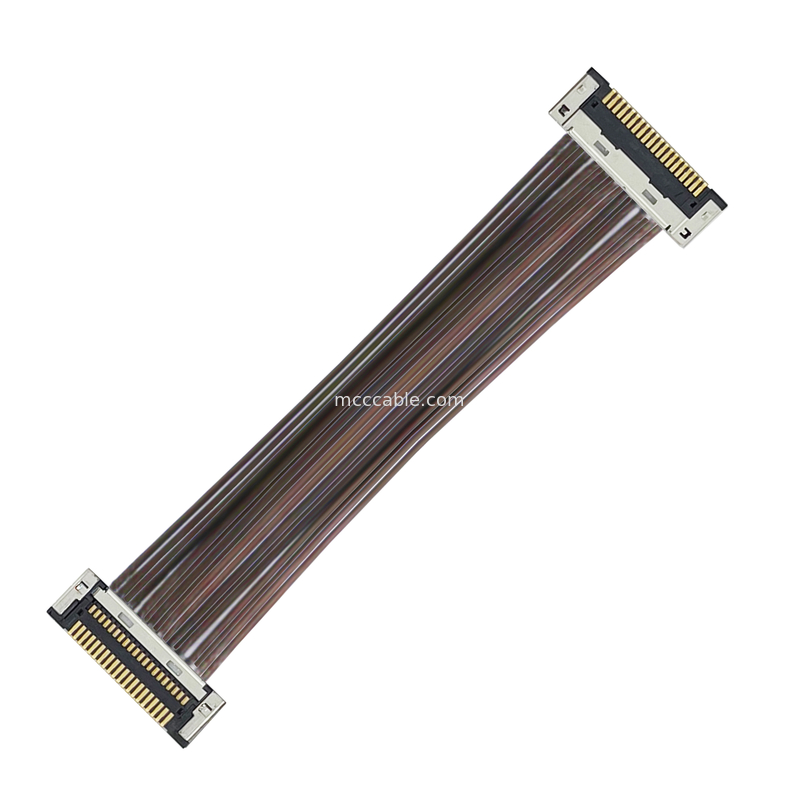 DF49-20P-SHL  Micro Coaxial Cable Assembly DF49-20P 0.4SD Εξαιρετικά λεπτές κοιαξικές σχοινίτες