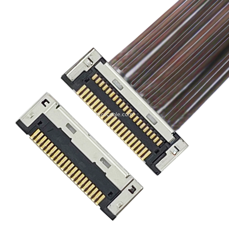 DF49-20P-SHL  Micro Coaxial Cable Assembly DF49-20P 0.4SD Εξαιρετικά λεπτές κοιαξικές σχοινίτες
