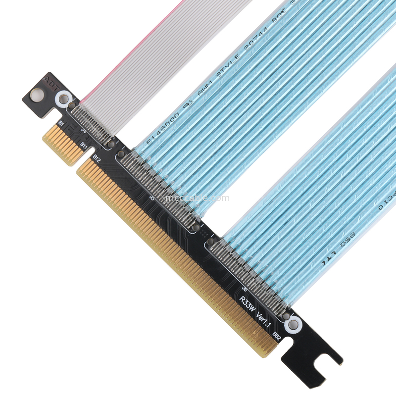 PCB Εξαιρετικά λεπτό κοακσιακό καλώδιο PCIE γραφικά υπολογιστή γραφικά κάρτες επέκταση καλώδιο προσαρμοστή