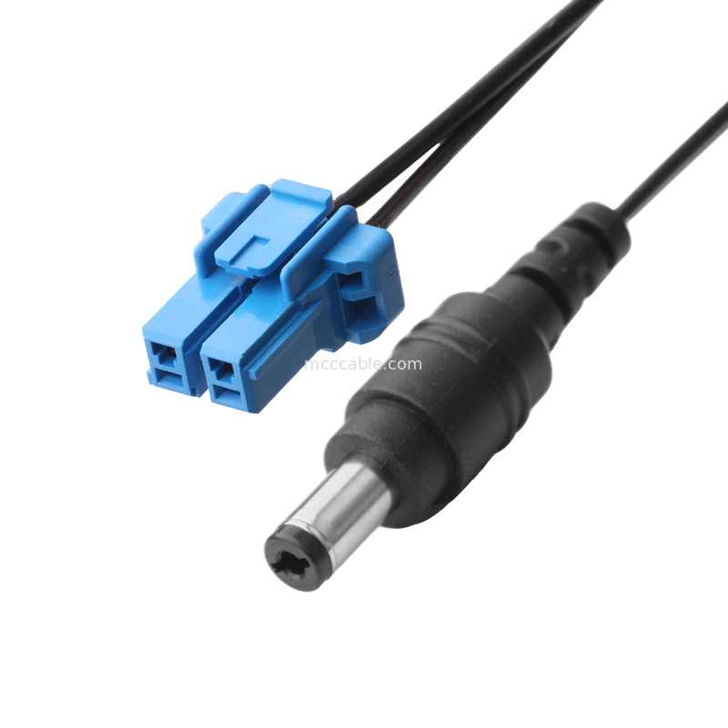 DC Plug 2.1*5.5mm Τύπος συγκόλλησης PVC Εμφάνιση Τυποποίηση σε TE Μπλε Σώμα 2P Γυναικείο καλώδιο σύνδεσης