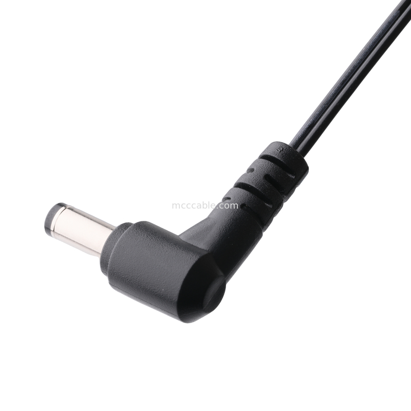 DC Plug 2.1*5.5mm Τύπος συγκόλλησης PVC Εμφάνιση τοποθέτηση 90 γωνία στο MOLEX 39012020 PITCH 4.2mm 1*2P Σώμα
