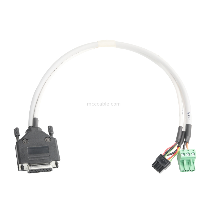 ΔΙΑΤΑΠΤΕΡΟ ΚΑΒΕΛΟΥ LVDS DB-15P FEMALE σε HSG 43025-0800 8P και 691352710003 3P Πράσινο αρσενικό τερματικό Δικτύωμα συνδέσμου OEM/ODM