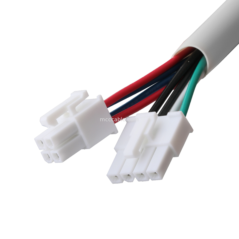 Molex HSG 4P έως RCPT HSG 4P Στροφή 4.2mm UL1007 18AWG 300V 80C OEM/ODM Διάστημα Προσαρμόστε
