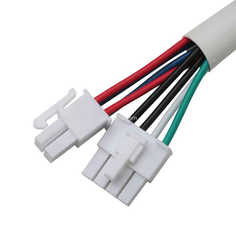 Molex HSG 4P έως RCPT HSG 4P Στροφή 4.2mm UL1007 18AWG 300V 80C OEM/ODM Διάστημα Προσαρμόστε