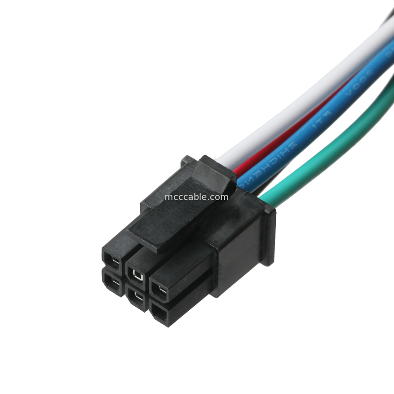 LHE 2147552062 MX3.0 6P έως PJ-019 Καλώδιο συνδέσμου ηλεκτρικής ενέργειας συνεχούς ρεύματος UL1007 20AWG