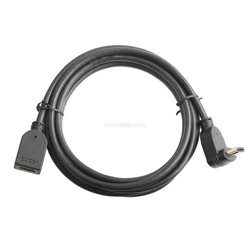 Άντρας κάθετος 19Pin HDMI-A σε θηλυκό 19Pin HDMI Lcd καλώδιο συνδέσμου συναρμολόγησης