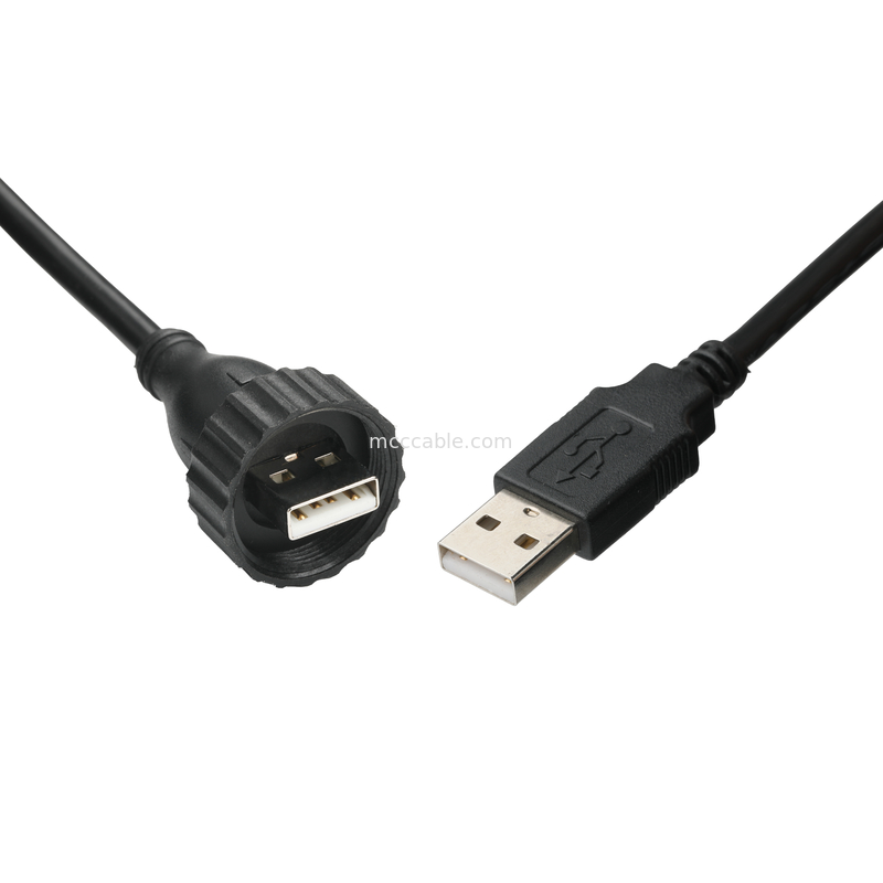USB2.0 Τύπος A Άντρας Τύπος M Ανερόσφρακτη διεπαφή προς USB2.0 Καλώδιο Βιομηχανικό σταθερό καλώδιο σύνδεσης δεδομένων για οχήματα