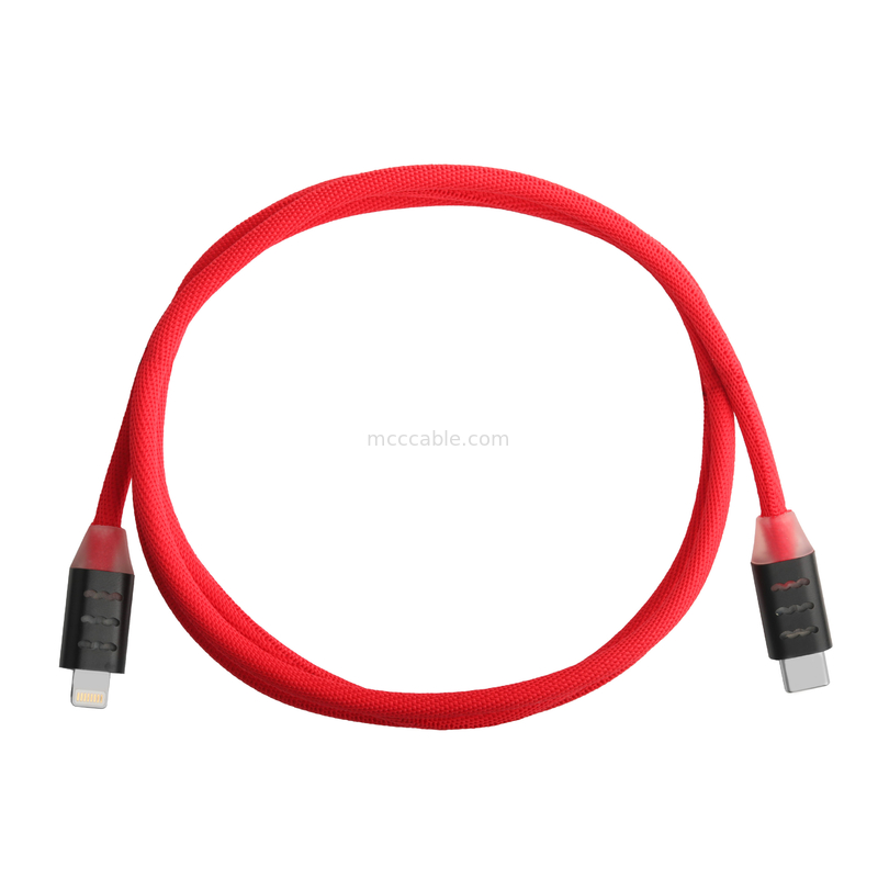 Καλώδιο USB C προς κεραυνό για ταχεία φόρτιση Samsung και Apple Phones OEM / ODM