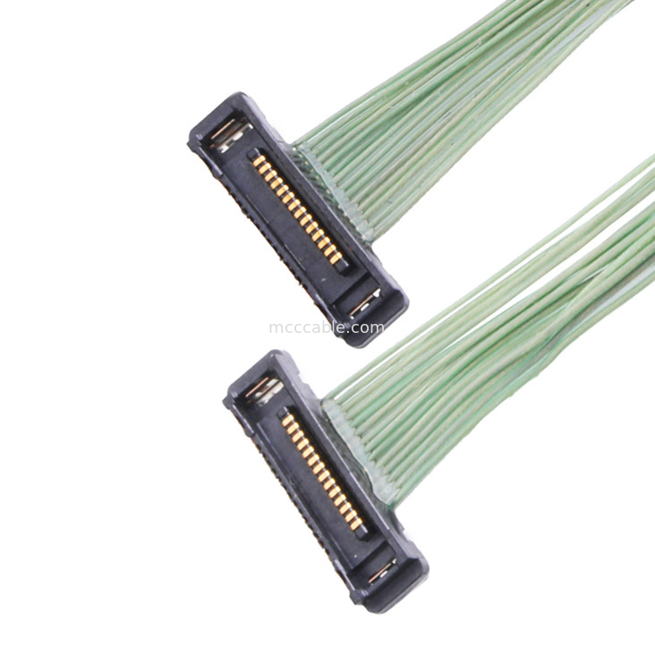 35P Micro Coaxial Cable 20380-035t-06 Lvds Connector 0.4mm Στροφή δεξιάς γωνίας
