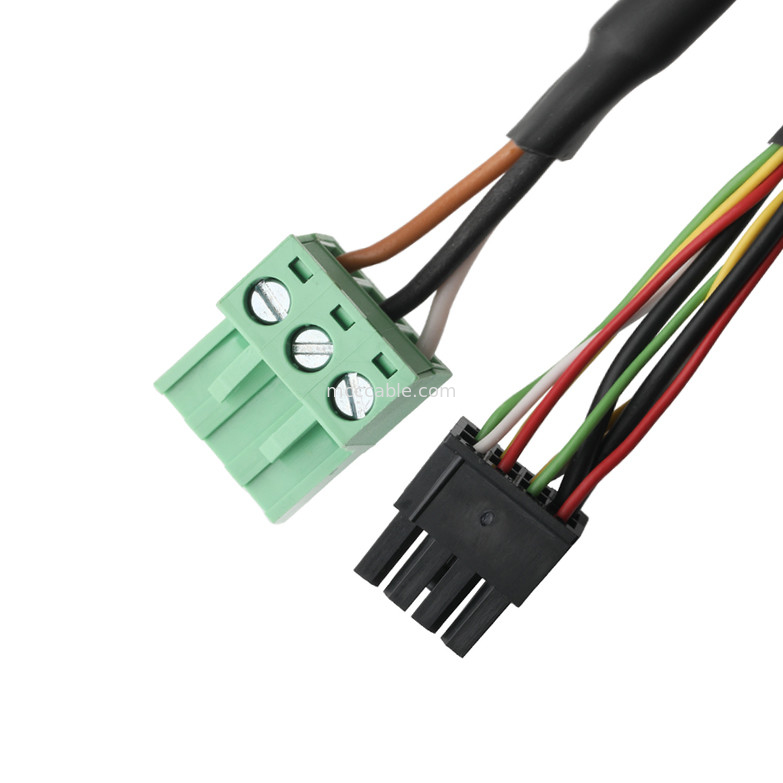 ΔΙΑΤΑΠΤΕΡΟ ΚΑΒΕΛΟΥ LVDS DB-15P FEMALE σε HSG 43025-0800 8P και 691352710003 3P Πράσινο αρσενικό τερματικό Δικτύωμα συνδέσμου OEM/ODM