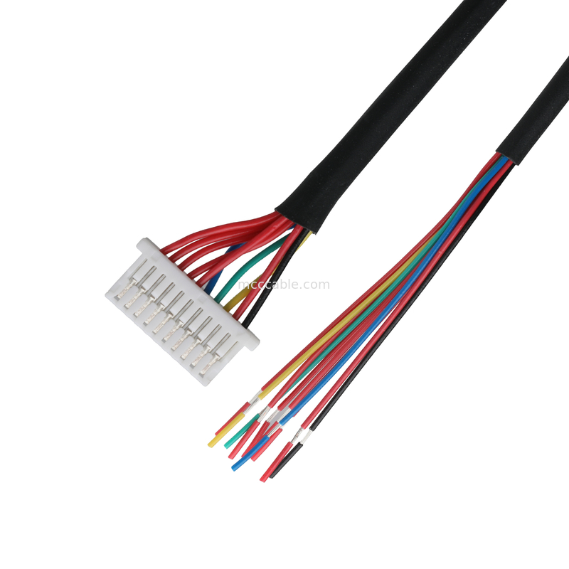 Διάταξη 10P JST SHLP-10V-S-B σε ημι-απογυμνωμένες σχοινίτες