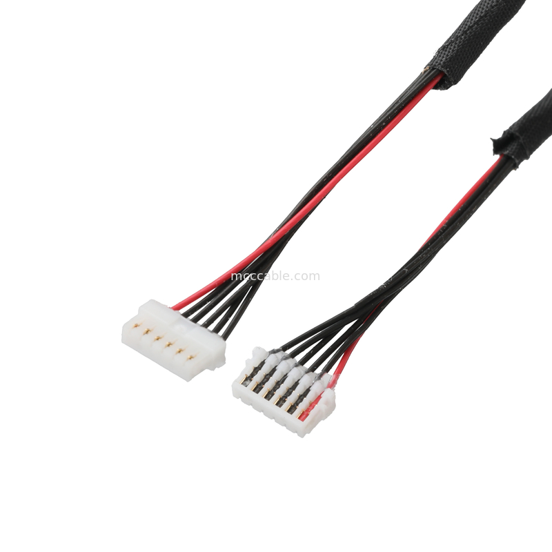 Καλώδια οθόνης LED JST B6B-PH-K-S-6P έως JST 0.8-6P Συνδέτης οθόνης LVDS Προσαρμοσμένα καλώδια συνδυασμού