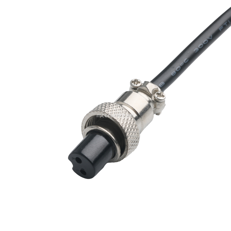ΚΑΛΟΥΡΟΣ PVC 30P D-SUB FEMALE σε GX12 M12-2P σύνδεσμος Custom Connectors OEM/ODM