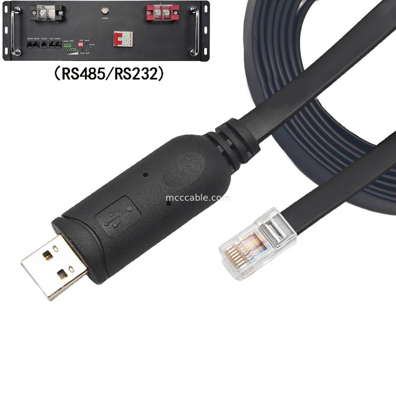 USB-A προς RS485 RJ45 Σειριακό καλώδιο 8P8C συμβατό με RS485 Διαμόρφωση επικοινωνίας Γραμμή εντοπισμού λάθους