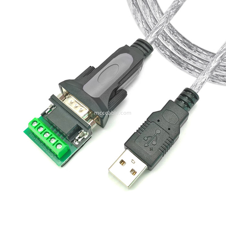 USB-A προς RS485 Serial Port DB9 Industrial Digital Signal Cable, υποστήριξη διαφορετικής προσαρμογής διεπαφής