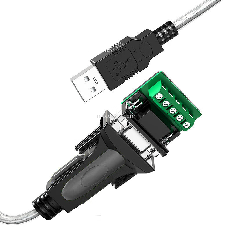 USB-A προς RS485 Serial Port DB9 Industrial Digital Signal Cable, υποστήριξη διαφορετικής προσαρμογής διεπαφής