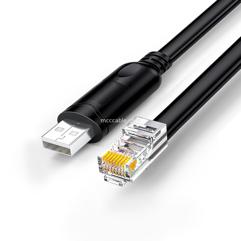 USB-A προς RS485 RJ45 Σειριακό καλώδιο 8P8C συμβατό με RS485 Διαμόρφωση επικοινωνίας Γραμμή εντοπισμού λάθους
