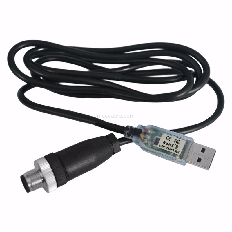 USB-A σε RS485-M12 M8 Αδιάβροχος σύνδεσμος για μηχανήματα CNC PLAM LED οθόνη