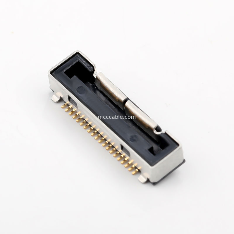 Honda LVC-D20SFYG PC-side 0.5 mm Pitch SMT Type Connector για μονό / επίπεδα υπερ- λεπτά κοιαξιακά καλώδια