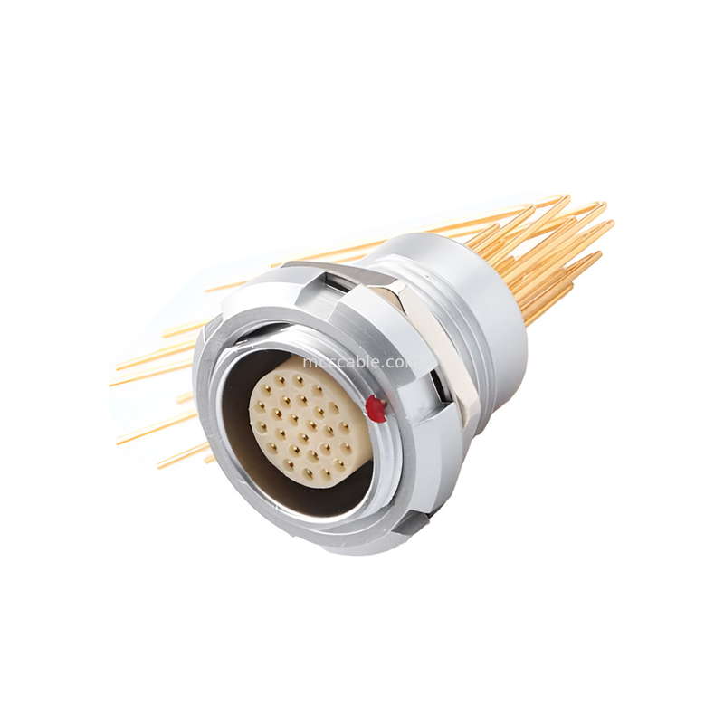 Σειρά B Push Pull Circular Connector Πολυπυρήνας τύπου 2~32 πυρήνες πυρήνας βελόνας συγκόλλησης (καθαρή ή κεκλιμένη)