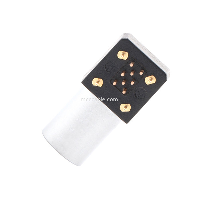 Εσωτερικός κυκλικός σύνδεσμος σειράς Β Z11 8Pin γωνιακή συγκόλληση γείωσης σταθερή πρίζα 90° γωνιακή πρίζα για πλακέτα κυκλωμάτων