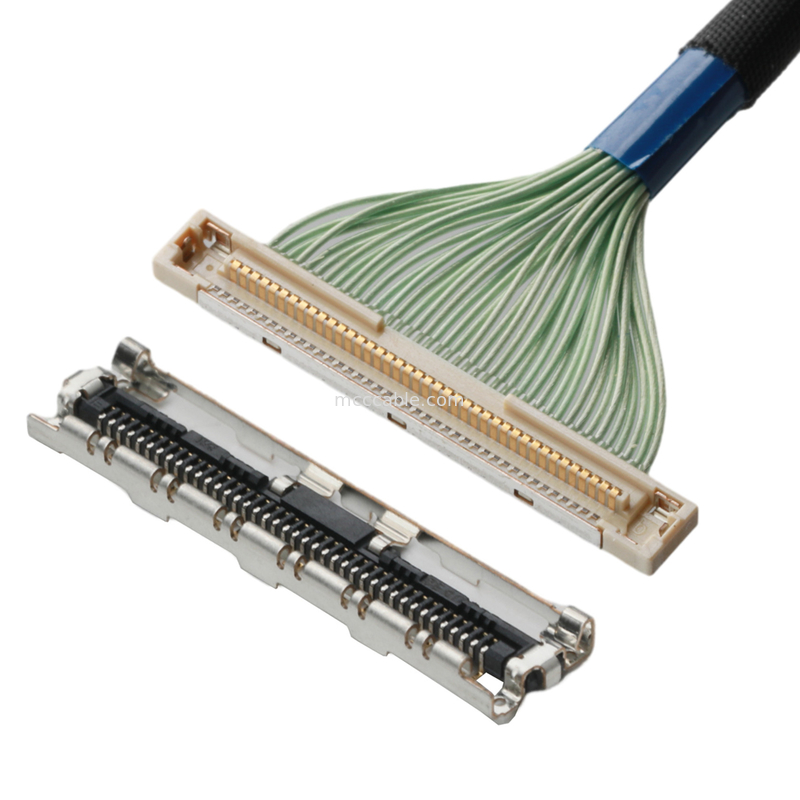 ομοαξονικό καλώδιο συνδετήρων καλωδίων μικροϋπολογιστών ΩΡΩΝ DF36-40P-0.4SD πισσών 0.4mm lvds