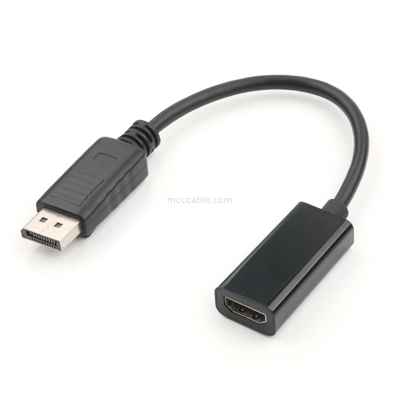 DP αρσενικό σε HDMI θηλυκό προσαρμογέα HD βιομηχανική μετάδοση σήματος, υποστήριξη 4K 8K