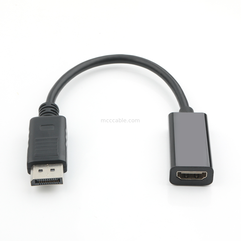 DP αρσενικό σε HDMI θηλυκό προσαρμογέα HD βιομηχανική μετάδοση σήματος, υποστήριξη 4K 8K