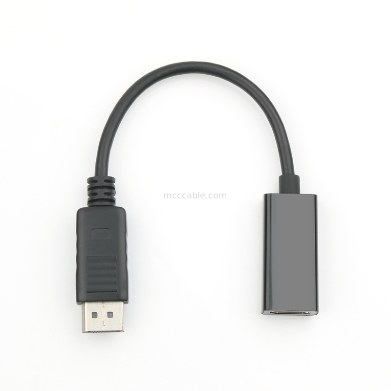 DP αρσενικό σε HDMI θηλυκό προσαρμογέα HD βιομηχανική μετάδοση σήματος, υποστήριξη 4K 8K
