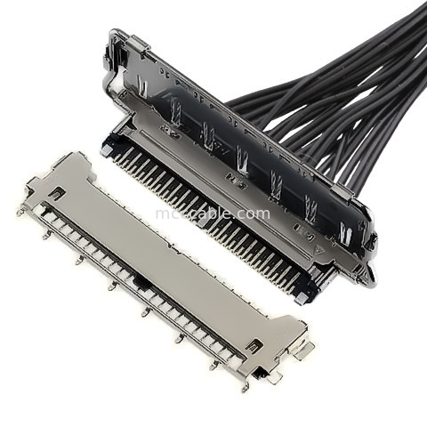 lvds οι τύποι 40 συνδετήρων καρφώνουν lvds το συνδετήρα 20977-040T 040E 01 οριζόντιος μικροϋπολογιστής-ομοαξονικός συνδετήρας τύπων ζευγαρώματος