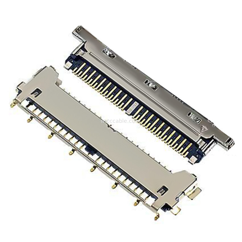 lvds οι τύποι 40 συνδετήρων καρφώνουν lvds το συνδετήρα 20977-040T 040E 01 οριζόντιος μικροϋπολογιστής-ομοαξονικός συνδετήρας τύπων ζευγαρώματος