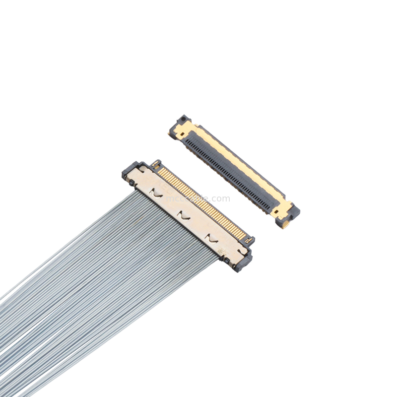 Κεφάλαιο KEL XSL20-48S Micro-Coax, 0,25mm Pitch, 44AWG PFA, διπλή UV κόλλα