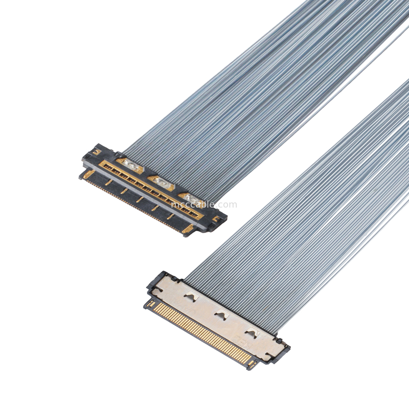 Κεφάλαιο KEL XSL20-48S Micro-Coax, 0,25mm Pitch, 44AWG PFA, διπλή UV κόλλα
