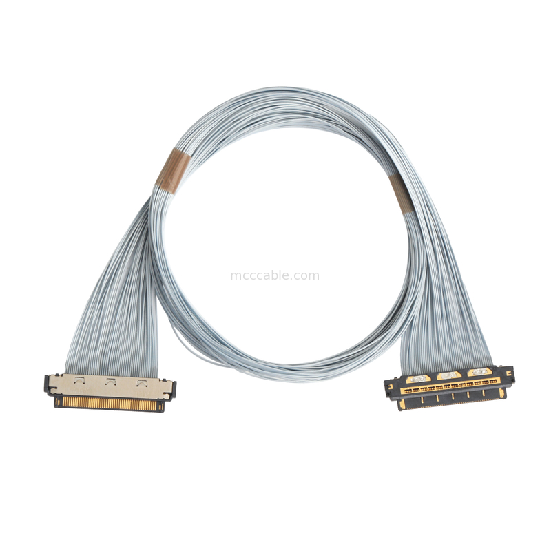 Κεφάλαιο KEL XSL20-48S Micro-Coax, 0,25mm Pitch, 44AWG PFA, διπλή UV κόλλα