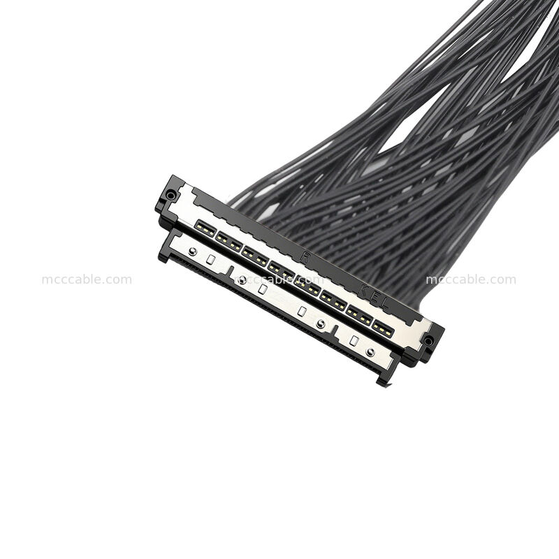 Καλώδιο Micro Coax USL20-30SS-055C 0.4mm Υψηλής Αντοχής 50.000+ Κύκλοι Ζευγοποίησης για Κάμερες Ασφαλείας PTZ